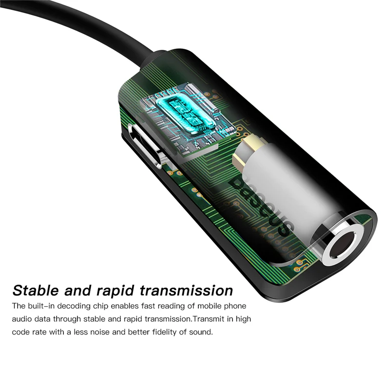 Baseus 2IN1 Audio Cable Adapter (Lightning) - Image 3