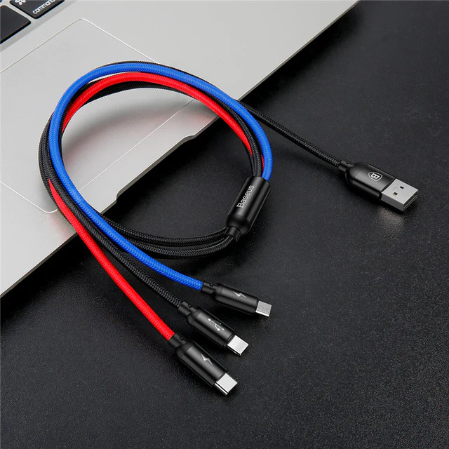 Baseus 3 in 1 USB cable with Micro / Type-C / Lighting connector - Image 9