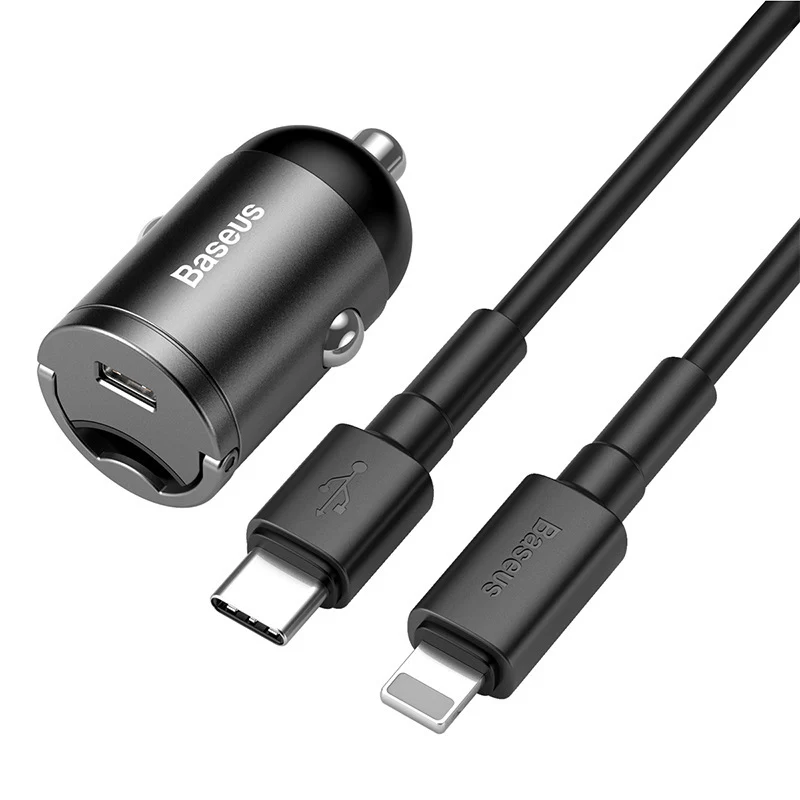 Baseus Tiny Star Mini PPS Car Charger USB/TYPE-C Port 30W - Image 5