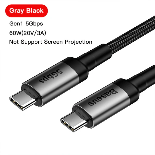 Baseus USB 3.1 Type C To USB C Cable For MacBook Pro Quick Charge - Image 13
