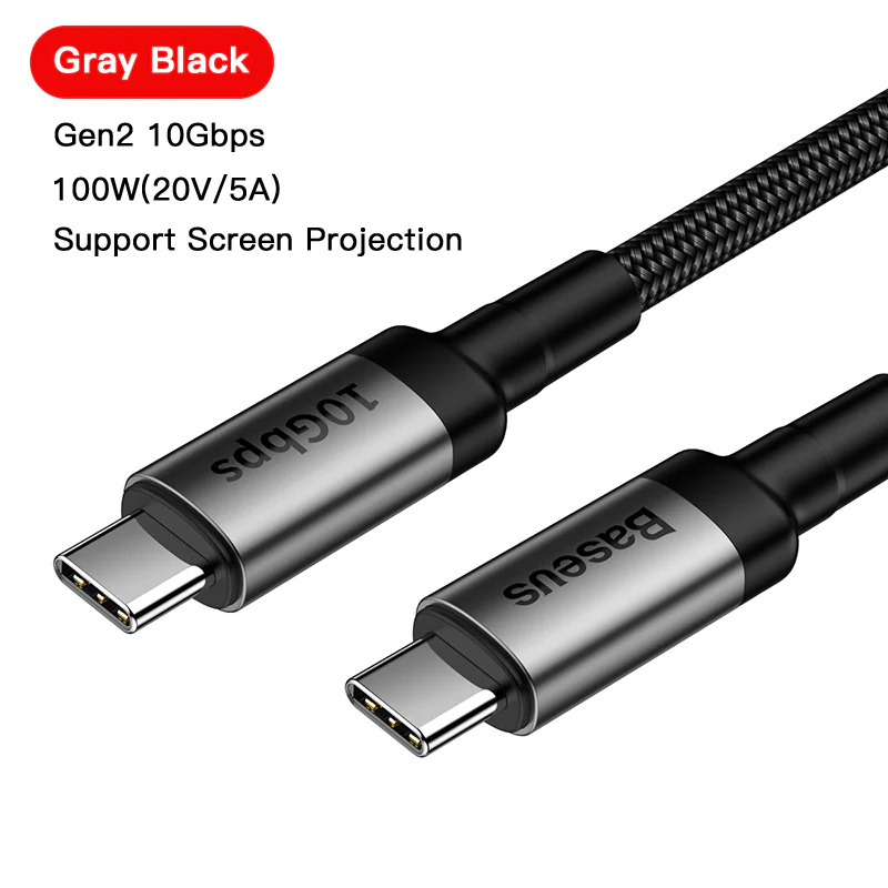Baseus USB 3.1 Type C To USB C Cable For MacBook Pro Quick Charge - Image 4