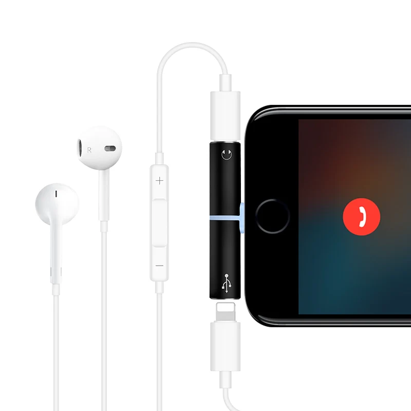 HOCO LS7 Dual Lightning Charging/Audio Splitter - Image 3