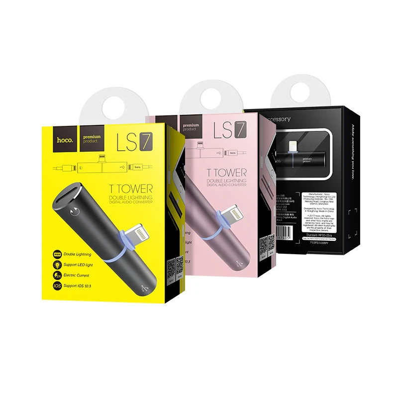 HOCO LS7 Dual Lightning Charging/Audio Splitter - Image 6