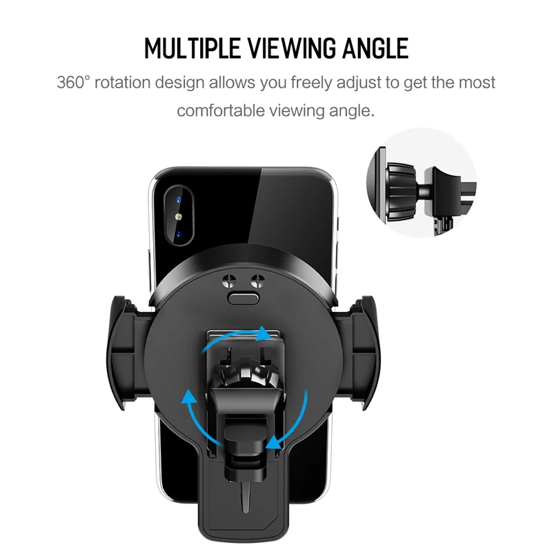 ROCK Car Wireless Charging Phone Holder - Image 3
