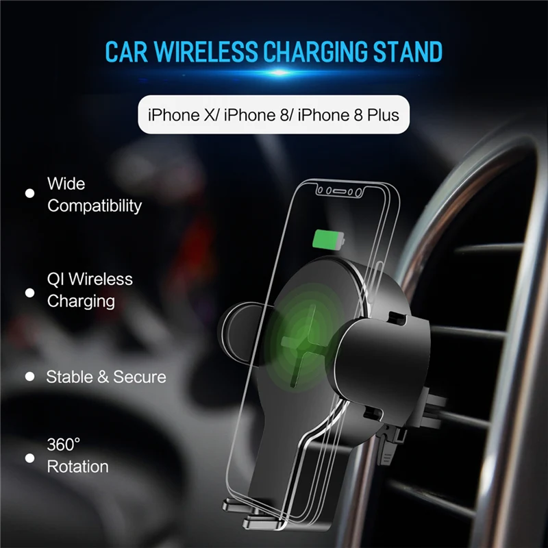 ROCK Car Wireless Charging Phone Holder - Image 5